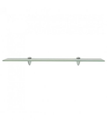 vidaXL Floating Shelf Glass 70x10 cm 8 mm — Colour: white, Size: 70 x 10 cm
