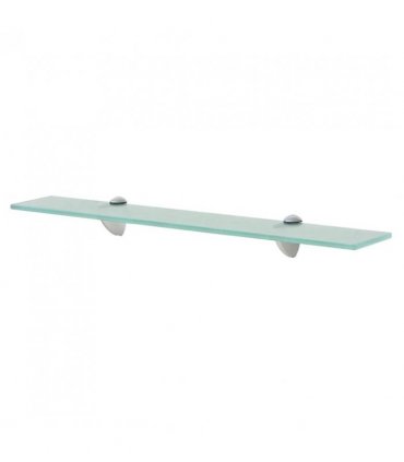 vidaXL Floating Shelf | Set of 2 | Clear | Tempered safety glass | Medium — Colour: transparent, Size: 60 x 10 cm