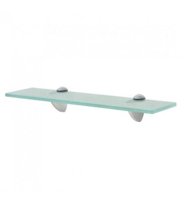 vidaXL Floating Shelf | Set of 2 | Clear | Toughened safety glass, zinc alloy — Colour: transparent, Size: 40 x 10 cm