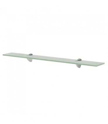 vidaXL Floating Shelves 2 pcs Glass 70x20 cm 8 mm — Colour: white, Size: 70 x 20 cm