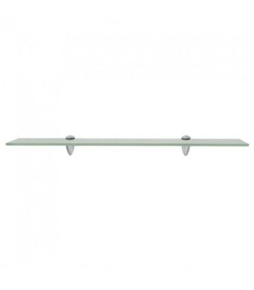 vidaXL Floating Shelves 2 pcs Glass 70x20 cm 8 mm — Colour: white, Size: 70 x 20 cm