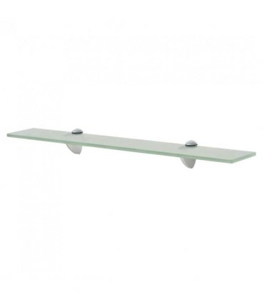 vidaXL Floating Shelves 2 pcs Glass 60x20 cm 8 mm — Colour: white, Size: 60 x 20 cm