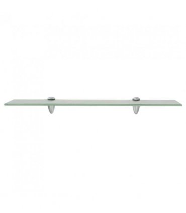 vidaXL Floating Shelves 2 pcs Glass 60x20 cm 8 mm — Colour: white, Size: 60 x 20 cm