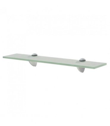 vidaXL Floating Shelves 2 pcs Glass 50x20 cm 8 mm — Colour: white, Size: 50 x 20 cm