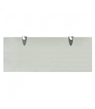vidaXL Floating Shelves 2 pcs Glass 50x20 cm 8 mm — Colour: white, Size: 50 x 20 cm