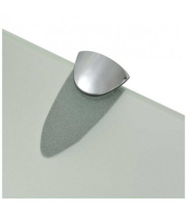 vidaXL Floating Shelves 2 pcs Glass 50x20 cm 8 mm — Colour: white, Size: 50 x 20 cm