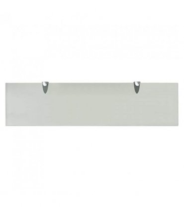 vidaXL Floating Shelf Glass 80x20 cm 8 mm — Colour: white, Size: 80 x 20 cm