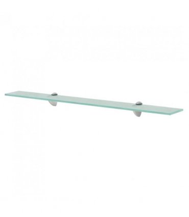 vidaXL Floating Shelves 2 pcs Glass 80x20 cm 8 mm — Colour: transparent, Size: 80 x 20 cm