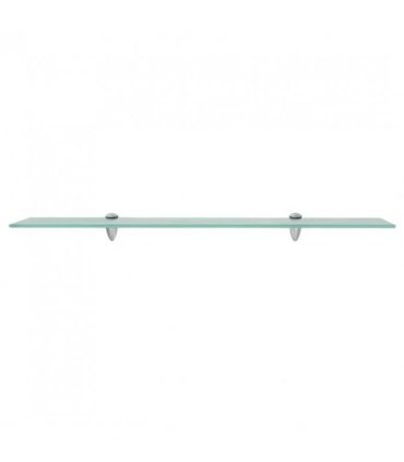 vidaXL Floating Shelves 2 pcs Glass 80x20 cm 8 mm — Colour: transparent, Size: 80 x 20 cm