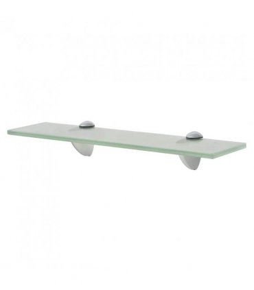 vidaXL Floating Shelves 2 pcs Glass 40x20 cm 8 mm — Colour: white, Size: 40 x 20 cm