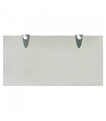 vidaXL Floating Shelves 2 pcs Glass 40x20 cm 8 mm — Colour: white, Size: 40 x 20 cm