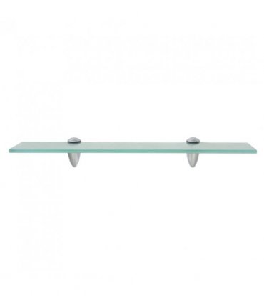 vidaXL Floating Shelves 2 pcs Glass 50x20 cm 8 mm — Colour: transparent, Size: 50 x 20 cm