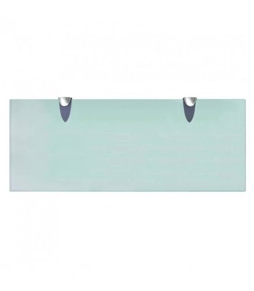 vidaXL Floating Shelves 2 pcs Glass 50x20 cm 8 mm — Colour: transparent, Size: 50 x 20 cm