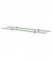 vidaXL Floating Shelves 2 pcs Glass 100x20 cm 8 mm — Colour: white, Size: 100 x 20 cm