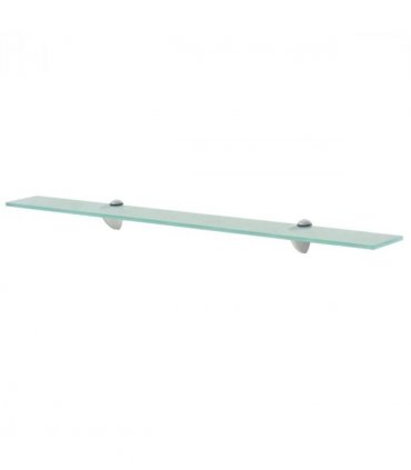 vidaXL Floating Shelf Glass 80x20 cm 8 mm — Colour: transparent, Size: 80 x 20 cm