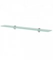 vidaXL Floating Shelf Glass 80x20 cm 8 mm — Colour: transparent, Size: 80 x 20 cm