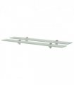 vidaXL Floating Shelves 2 pcs Glass 80x20 cm 8 mm — Colour: white, Size: 80 x 20 cm