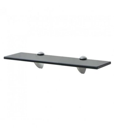 vidaXL Floating Shelf | Set of 2 | Black | Tempered safety glass | 40x20cm 8mm — Size: 40 x 20 cm