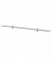 vidaXL Floating Shelf Glass 100x20 cm 8 mm — Colour: white, Size: 100 x 20 cm