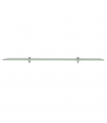 vidaXL Floating Shelf Glass 100x20 cm 8 mm — Colour: white, Size: 100 x 20 cm