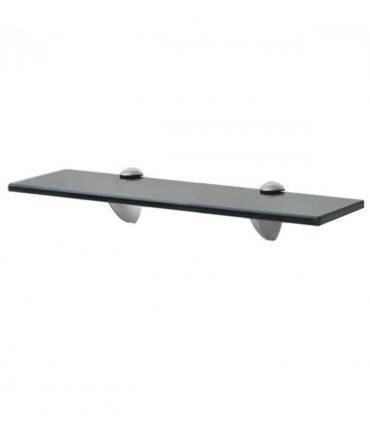 vidaXL Floating Shelf Glass 40x20 cm 8 mm — Colour: black, Size: 40 x 20 cm