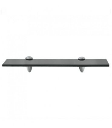 vidaXL Floating Shelf Glass 40x20 cm 8 mm — Colour: black, Size: 40 x 20 cm