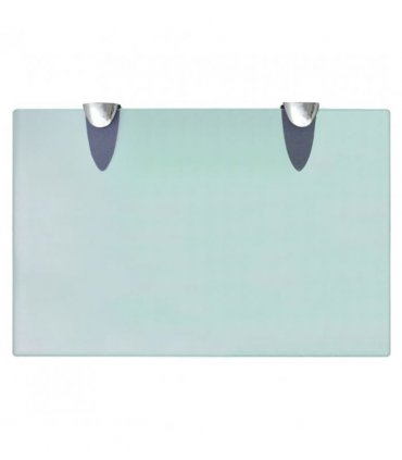 vidaXL Floating Shelves 2 pcs Glass 30x20 cm 8 mm — Colour: transparent, Size: 30 x 20 cm