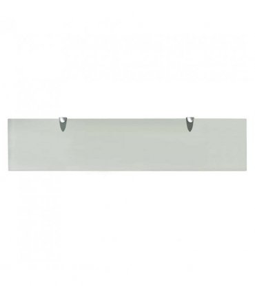 vidaXL Floating Shelves 2 pcs Glass 90x20 cm 8 mm — Colour: white, Size: 90 x 20 cm