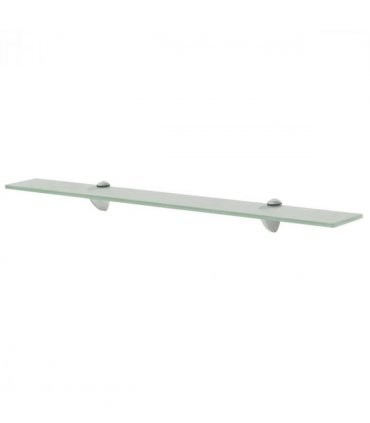 vidaXL Floating Shelf Glass 70x20 cm 8 mm — Colour: white, Size: 70 x 20 cm