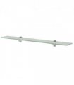 vidaXL Floating Shelf Glass 70x20 cm 8 mm — Colour: white, Size: 70 x 20 cm