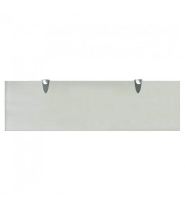 vidaXL Floating Shelf Glass 70x20 cm 8 mm — Colour: white, Size: 70 x 20 cm