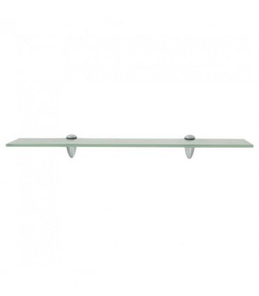 vidaXL Floating Shelf Glass 60x20 cm 8 mm — Colour: white, Size: 60 x 20 cm