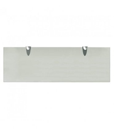 vidaXL Floating Shelf Glass 60x20 cm 8 mm — Colour: white, Size: 60 x 20 cm