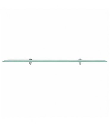 vidaXL Floating Shelves 2 pcs Glass 100x20 cm 8 mm — Colour: transparent, Size: 100 x 20 cm
