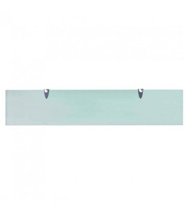 vidaXL Floating Shelves 2 pcs Glass 100x20 cm 8 mm — Colour: transparent, Size: 100 x 20 cm