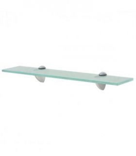 vidaXL Floating Shelf Glass 50x20 cm 8 mm — Colour: transparent, Size: 50 x 20 cm