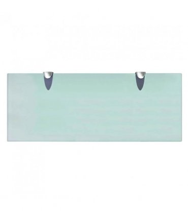 vidaXL Floating Shelf Glass 50x20 cm 8 mm — Colour: transparent, Size: 50 x 20 cm