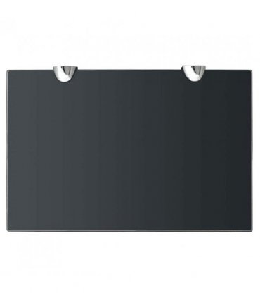 vidaXL Floating Shelf Glass 30x20 cm 8 mm — Colour: black, Size: 30 x 20 cm