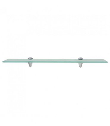 vidaXL Floating Shelves 2 pcs Glass 60x20 cm 8 mm — Colour: transparent, Size: 60 x 20 cm