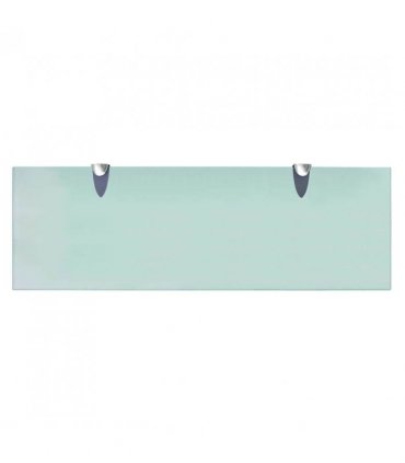 vidaXL Floating Shelves 2 pcs Glass 60x20 cm 8 mm — Colour: transparent, Size: 60 x 20 cm