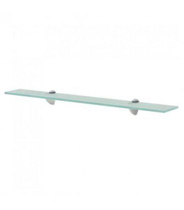 vidaXL Floating Shelves 2 pcs Glass 70x20 cm 8 mm — Colour: transparent, Size: 70 x 20 cm