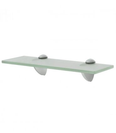 vidaXL Floating Shelf Glass 30x20 cm 8 mm — Colour: white, Size: 30 x 20 cm