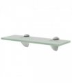 vidaXL Floating Shelf Glass 30x20 cm 8 mm — Colour: white, Size: 30 x 20 cm