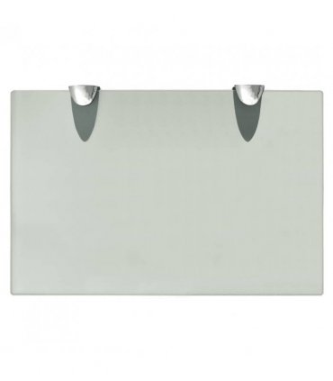vidaXL Floating Shelf Glass 30x20 cm 8 mm — Colour: white, Size: 30 x 20 cm