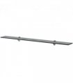 vidaXL Floating Shelf Glass 100x20 cm 8 mm — Colour: black, Size: 100 x 20 cm