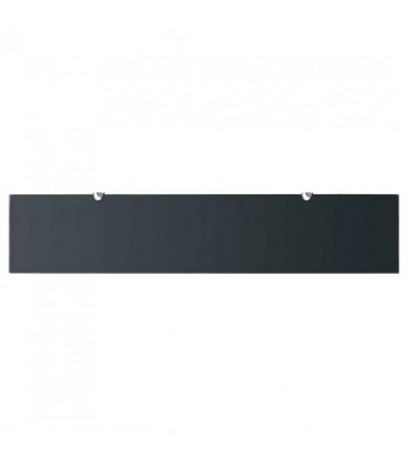 vidaXL Floating Shelf Glass 100x20 cm 8 mm — Colour: black, Size: 100 x 20 cm