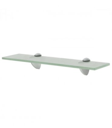 vidaXL Floating Shelf Glass 40x20 cm 8 mm — Colour: white, Size: 40 x 20 cm
