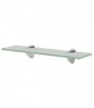 vidaXL Floating Shelf Glass 40x20 cm 8 mm — Colour: white, Size: 40 x 20 cm