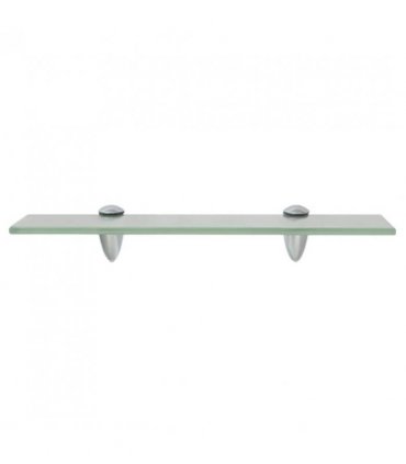 vidaXL Floating Shelf Glass 40x20 cm 8 mm — Colour: white, Size: 40 x 20 cm