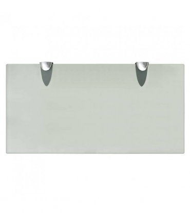 vidaXL Floating Shelf Glass 40x20 cm 8 mm — Colour: white, Size: 40 x 20 cm